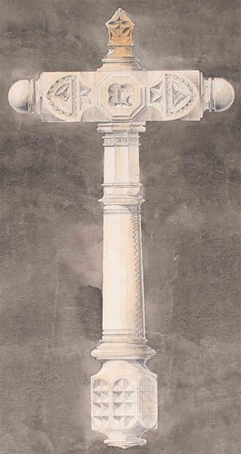 Scettro croce ornamento