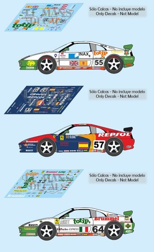 Decals ferrari 348 mans - ferrari,