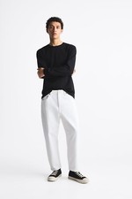 ZARA JEANS RELAXED FIT CROPPED