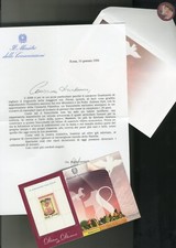 Italia 2006 - FOGLIETTO DICIOTTENNI ROSA con busta e lettera Ministro Landolfi