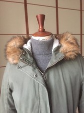 Parka fishtail militare in cotone, TG L verde