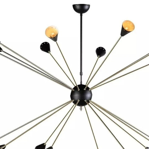 Plafoniera sputnik ottone - ottone,
