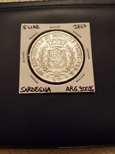 Moneta argento 5 lire Regno di