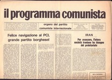 Il Programma Comunista - Partito Comunista Internazionale- Anno 1978(rif. 21916)
