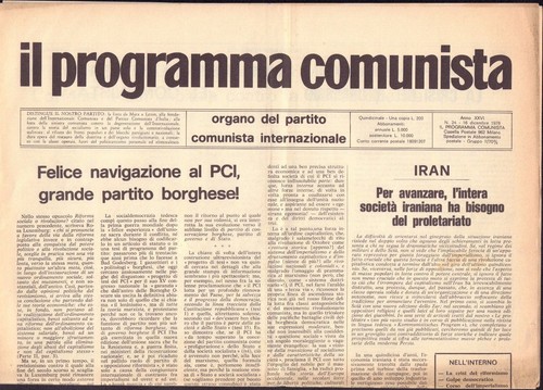 Programma comunista - il,