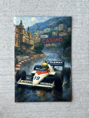 Quadro poster metallo - , ayrton