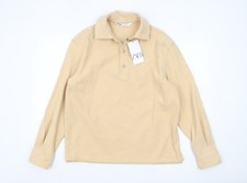 Polo Zara uomo beige manica