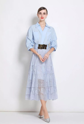 Abito camicia midi con - midi, gonna
