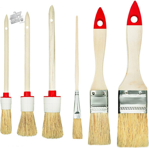 Set flat brushes round - 6,
