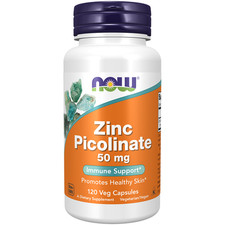 Zinco Picolinato 50 mg 120 Capsule Veg Now Foods