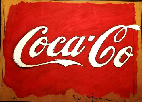 Mario schifano coca - coca, cola