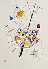 Wassily Kandinsky Litografia COA originale pubblicata Paul Klee Piet Mondrian