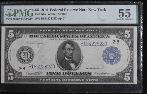 Banconota dollari 1914 - dollari,
