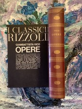 Giambattista Vico Opere A cura di Paolo Rossi Rizzoli I classici Rizzoli 1959