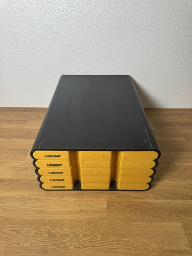 Letraset cassa cassetti - cassetti, nero