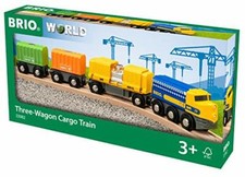 Treno merci con tre vagoni