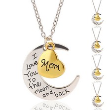 COLLANA LUNA ORO TI AMO