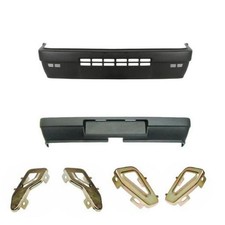 COPPIA PARAURTI ANTERIORE POSTERIORE FIAT PANDA 141 4X4 NERO COMPLETI DI STAFFE