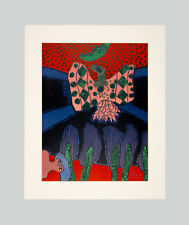 Guillaume CORNEILLE - "Oiseau fleur du ciel", 1972 - Litografia 65 x 50 cm