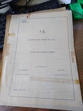 Locomotiva FS D.443 , distinta base originale FS REGGIANE  " ATTREZZI CORREDO "