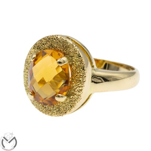 Anello oro giallo quarzo - anello, in