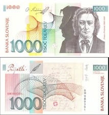 2003 Slovenia Banconota 1000