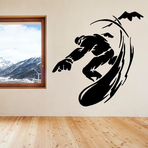 Adesivo parete snowboard - parete,