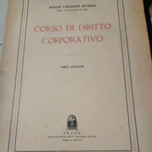 Corso diritto corporativo - corso,