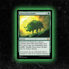 Green Sun's Zenith - Carta Personalizzata Magic: The Gathering - Alta Qualità