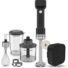 KitchenAid 5KHBRV75BM Kit Frullatore a immersione senza fili con batteria, con t