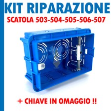 KIT RIPARAZIONE CASSETTA ELETTRICA GANCI ROTTI SUPPORTO PER SCATOLA 503 504 505