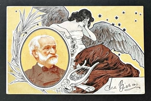 Giuseppe verdi cartolina - verdi,