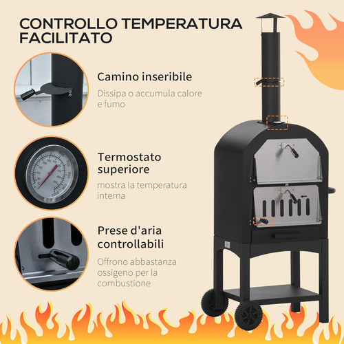 Forno per pizza barbecue - per,