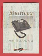 INSIP TELECOM ITALIA TELEFONO MULTIVOX (MANUALE USO E MANUTENZIONE, NO TELEFONO)