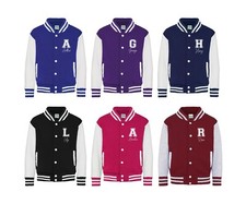 Giacca Varsity Bambini Personalizzata, Nome Personalizzato, Ragazze, Ragazzi, Cappotto, Baseball