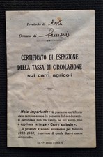 Libretto/Tessera Esenzione