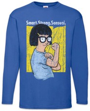 T-shirt manica lunga Smart Belcher Bob's Bob Tina Ruth Louise Belcher Burgers divertente