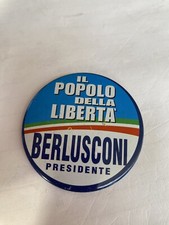 Spilla giacca Popolo della Libertà Berlusconi Presidente Politica Forza Italia