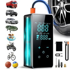 Mini Compressore ad Aria Auto Portatile Ricaricabile Display LED Auto Gonfiatore
