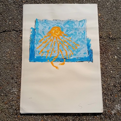Mario schifano peinture - mario, sole