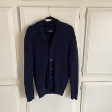 Cardigan Zara uomo blu navy