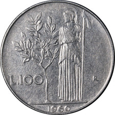 Italy 1960-R Hundred (100)