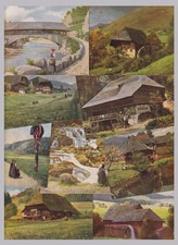 17 ARTISTI - Cartoline Foresta Nera - Idillio 1925 circa