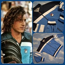 JACKET vintage 80's FILA Guillermo Vilas  tg .52-M/L circa made in Italy RARE 