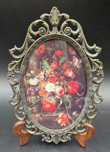 Quadro ovale vintage stampa