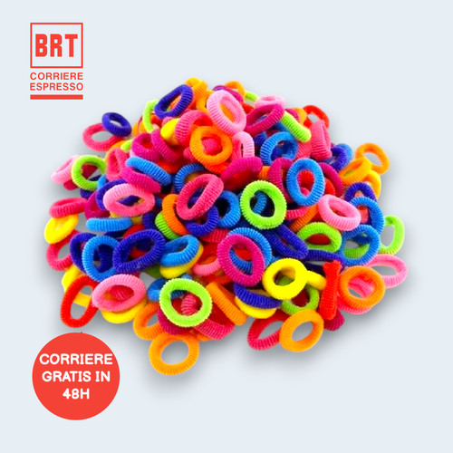 100 elastici per capelli - elastici,