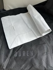 Borsa pochette Duren Paris avantgarde art to wear pelle bianca borsa pane (aggrocciata)