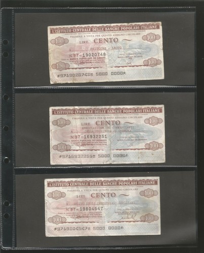 Miniassegni lotto pezzi - lotto, 19