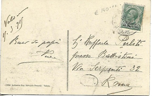 1919 albania uff post levante - 1919,