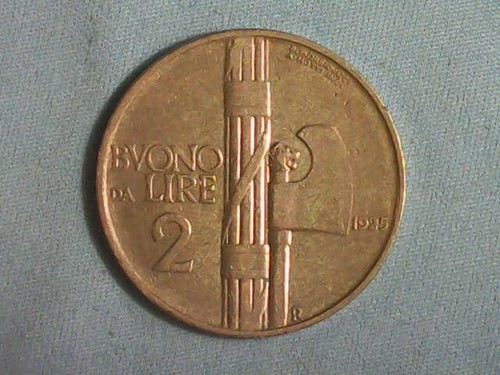 1925 italy lire xf - 1925,